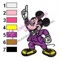 Mickey Mouse Cartoon Embroidery 51